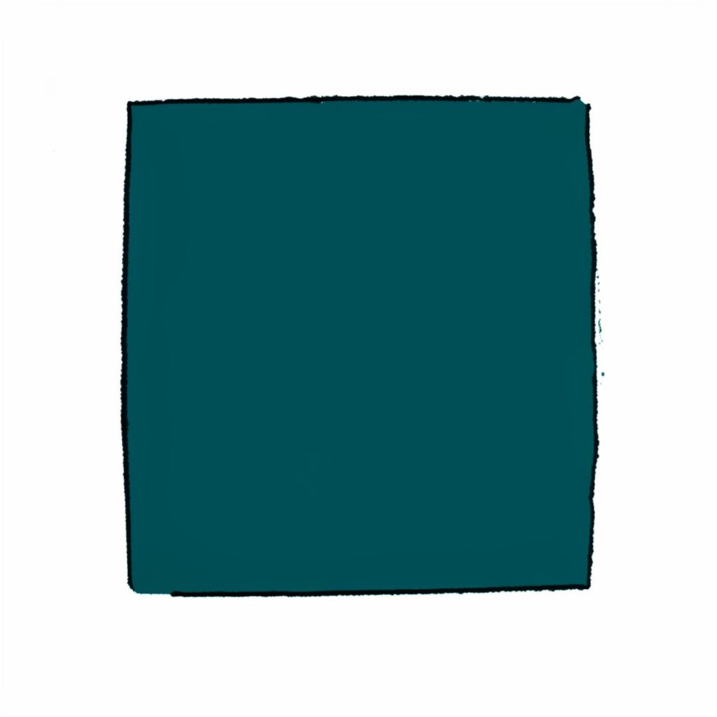 A hand-drawn ink illustration of a journal and pen on a desk with warm teal and charcoal tones, suggesting reflection and goal-setting.